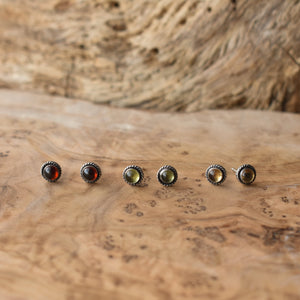 Itty Bitty Posts - Labradorite Posts - Citrine Earrings - Garnet Studs - Peridot Posts - Silversmith