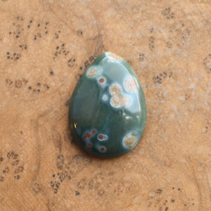 Ocean Jasper Looking Glass Pendant - .925 Silversmith - OOAK Ocean Jasper Pendant