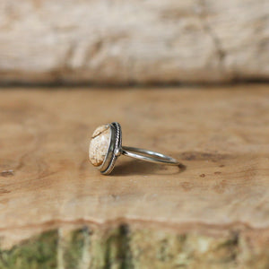 Picture Jasper Delica Ring - Picture Jasper Ring - .925 Sterling Silver - Silversmith - OOAK