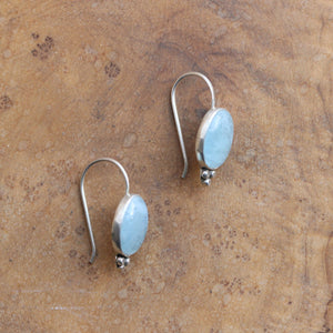 Ready to Ship - Aquamarine Piper Earrings - Boho Aquamarine Jewelry - March Birthstone - Silversmith