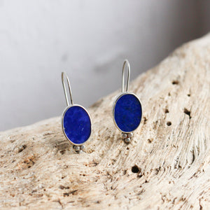 Piper Earrings - Lapis Lazuli Earrings - .925 Sterling Silver - Lapis Drop Earrings - Silversmith