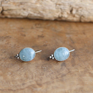 Ready to Ship - Aquamarine Piper Earrings - Boho Aquamarine Jewelry - March Birthstone - Silversmith