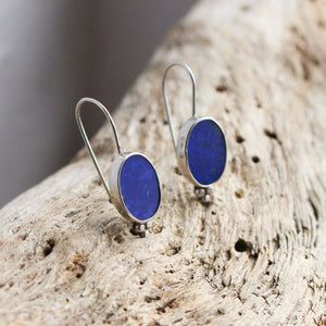 Piper Earrings - Lapis Lazuli Earrings - .925 Sterling Silver - Lapis Drop Earrings - Silversmith