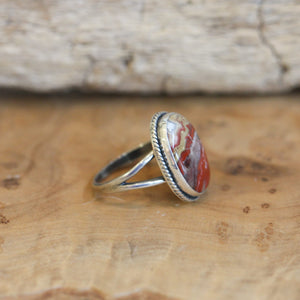 Laguna Lace Agate Boho Ring - .925 Sterling Silver - Choose Your Own Stone - Silversmith Ring