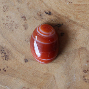 Red Agate Boho Ring - .925 Sterling Silver - Silversmith Ring - Burnt Orange Ring