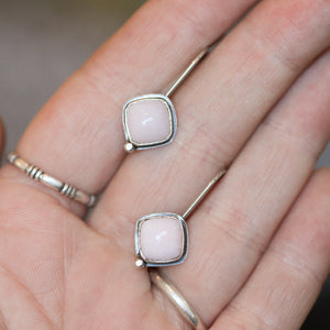 Ready to Ship - Pink Opal Earrings - Sterling Silver Drop Earrings - Stella Earrings - Silversmith