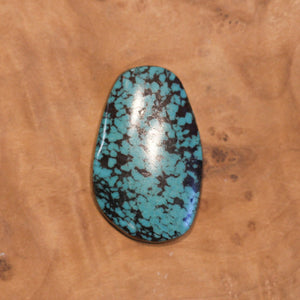 Big Turquoise Pendant - Silversmith Pendant - .925 Sterling Silver - OOAK Dragonskin Turquoise Necklace