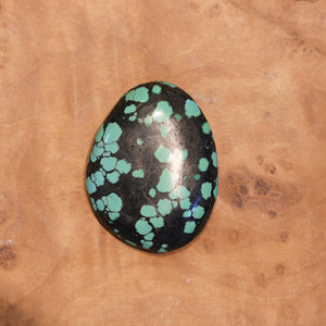 Big Turquoise Pendant - Silversmith Pendant - .925 Sterling Silver - OOAK Dragonskin Turquoise Necklace