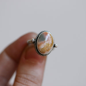 Ocean Jasper Lasso Ring - Ocean Jasper Ring - Choose your own stone - Sterling Silver Ring