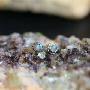 Itty Bitty Posts - Labradorite Posts - Citrine Earrings - Garnet Studs - Peridot Posts - Silversmith