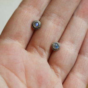 Itty Bitty Posts - Labradorite Posts - Citrine Earrings - Garnet Studs - Peridot Posts - Silversmith