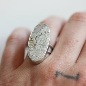 Beautiful, Crazy Lace Agate Ring - .925 Sterling Silver - Silversmith Ring - Minimal Agate Ring