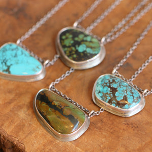 Turquoise Hanging Rock Necklace - Choose Your Pendant - Ready to Ship