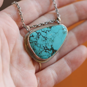 Turquoise Hanging Rock Necklace - Choose Your Pendant - Ready to Ship