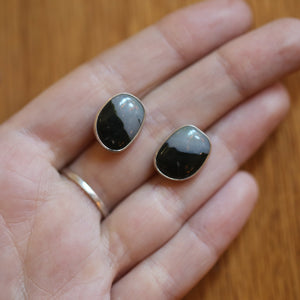 Ready to Ship - Ocean Jasper Posts - Silversmith Post Earrings - Sterling Silver Studs