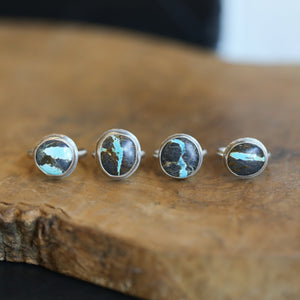 Sierra Nevada Turquoise Ring - Sierra Nevada Boulder Turquoise - OOAK Turquoise Ring - Silversmith