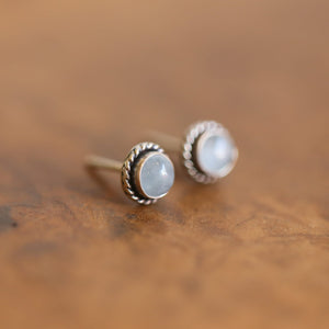 Ready to Ship - Aquamarine Posts - Aquamarine Studs - March Birthstone - Aquamarine Earrings