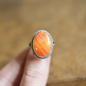 Spiny Oyster Boho Ring - Silversmith Ring - Spiny Oyster - Chili Pepper Ring - Sterling Silver Ring