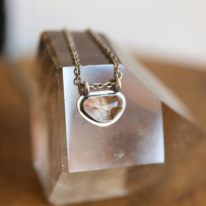 Copper Rutilated Quartz Pendant - Rutilated Quartz Necklace - Sterling Silver