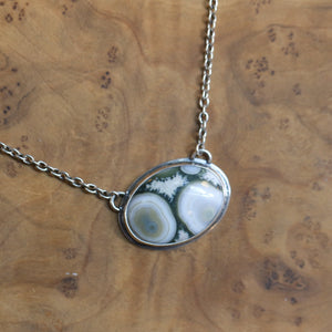 Ready to Ship - Ocean Jasper Pendant - .925 Silversmith - Ocean Jasper Necklace