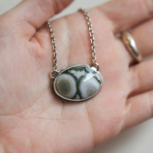 Ready to Ship - Ocean Jasper Pendant - .925 Silversmith - Ocean Jasper Necklace