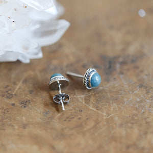 Apatite Traditional Posts - Apatite Studs - Silversmith Earrings - .925 Sterling Silver