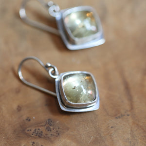 Citrine Drop Earrings - .925 Sterling Silver - Citrine Earrings - Sterling Silver