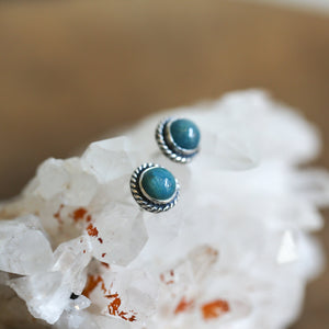 Apatite Traditional Posts - Apatite Studs - Silversmith Earrings - .925 Sterling Silver