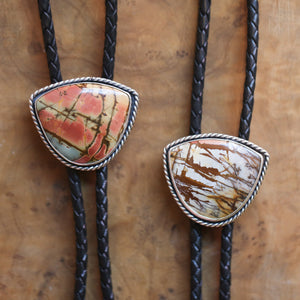 Ready to Ship - Red Creek Jasper Bolo - .925 Sterling Silver - Jasper Bolo Tie