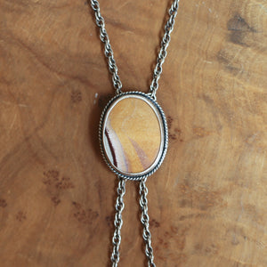 Ready to Ship - Sonora Jasper Bolo - Sonora Jasper Necklace - Jasper Mock Bolo - Silversmith Bolo