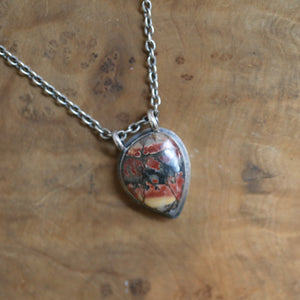 Ready to Ship - Red Creek Jasper Necklace - Jasper Pendant - Hanging Rock Pendant - OOAK