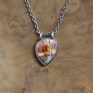 Ready to Ship - Red Creek Jasper Necklace - Jasper Pendant - Hanging Rock Pendant - OOAK