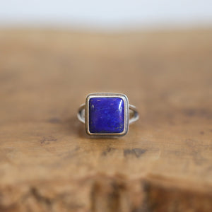 Blue Lapis Ring - AA Lapis Lazuli Ring - Silversmith - .925 Sterling Silver