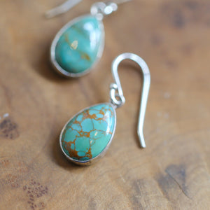 Ready To Ship - Turquoise Drop Earrings - Choose Your Pair - .925 Sterling Silver