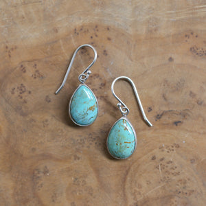 Ready To Ship - Turquoise Drop Earrings - Choose Your Pair - .925 Sterling Silver