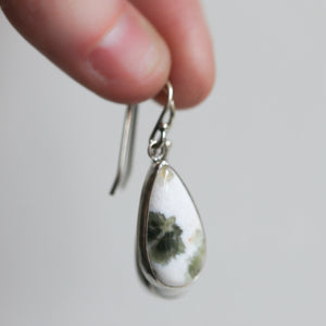 Ocean Jasper Earrings - Ocean Jasper Drops - Jasper Earrings - Sterling Silver