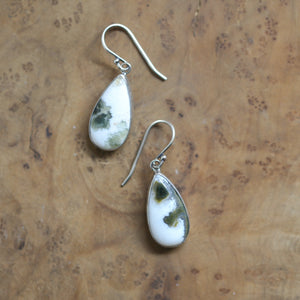 Ocean Jasper Earrings - Ocean Jasper Drops - Jasper Earrings - Sterling Silver