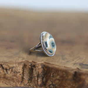 Ocean Jasper Boho Ring - Choose Your AAA Stone - .925 Sterling Silver