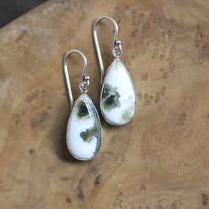 Ocean Jasper Earrings - Ocean Jasper Drops - Jasper Earrings - Sterling Silver