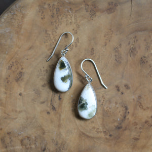 Ocean Jasper Earrings - Ocean Jasper Drops - Jasper Earrings - Sterling Silver