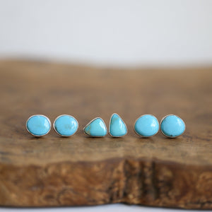 Choose your pair - Campitos Turquoise Posts - American Turquoise Earrings - Turquoise Studs