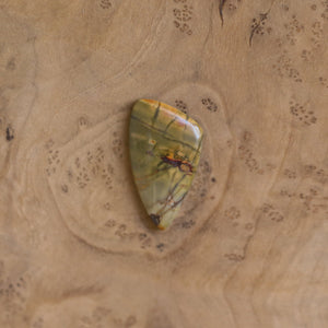 Red Creek Jasper Ring - OOAK Ring - Silversmith Ring - Hammered Silver Ring