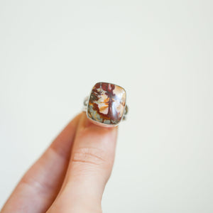 New Choose Your Stone - Red Creek Jasper Ring - .925 Sterling Silver Ring