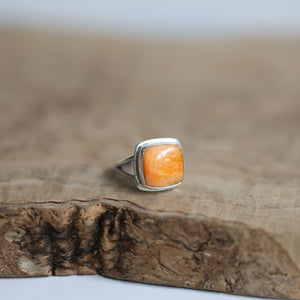 Spiny Oyster Ring - Silversmith Ring - Spiny Oyster - Chili Pepper Ring - Sterling Silver Ring