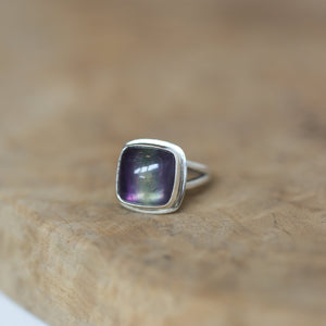 Chelsea Ring - Fluorite Ring - .925 Sterling Silver - Silversmith Ring - Multi-color Fluorite