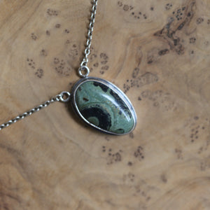 Kambaba Jasper Necklace - Choose Your Stone - .925 Sterling Silver