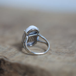 Ocean Jasper Ring - Choose your Stone - Sterling Silver Prong Setting - Silversmith