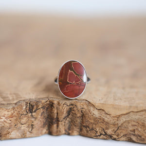 Red Creek Jasper Ring - .925 Sterling Silver Ring - Choose Your Stone - OOAK