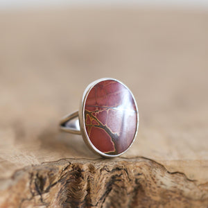 Red Creek Jasper Ring - .925 Sterling Silver Ring - Choose Your Stone - OOAK