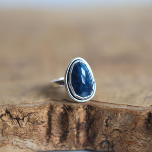 Chunky Apatite Boho Ring - .925 Sterling Silver - Apatite Silversmith Ring